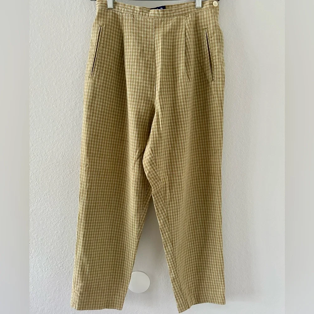 VINTAGE GAP Cotton Linen Cropped Pants - Picture 3 of 6